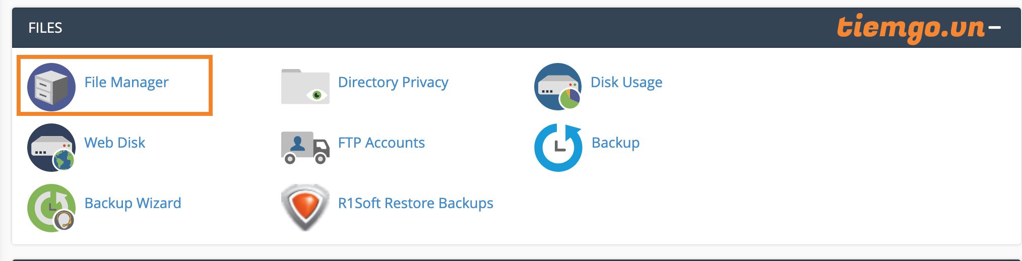 Filemanager trong WordPress